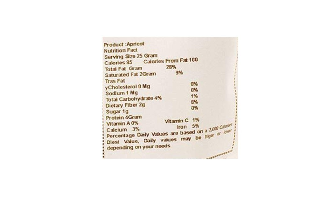 Sainik's Dry Fruit Mall Dry Apricots    Pack  1 kilogram